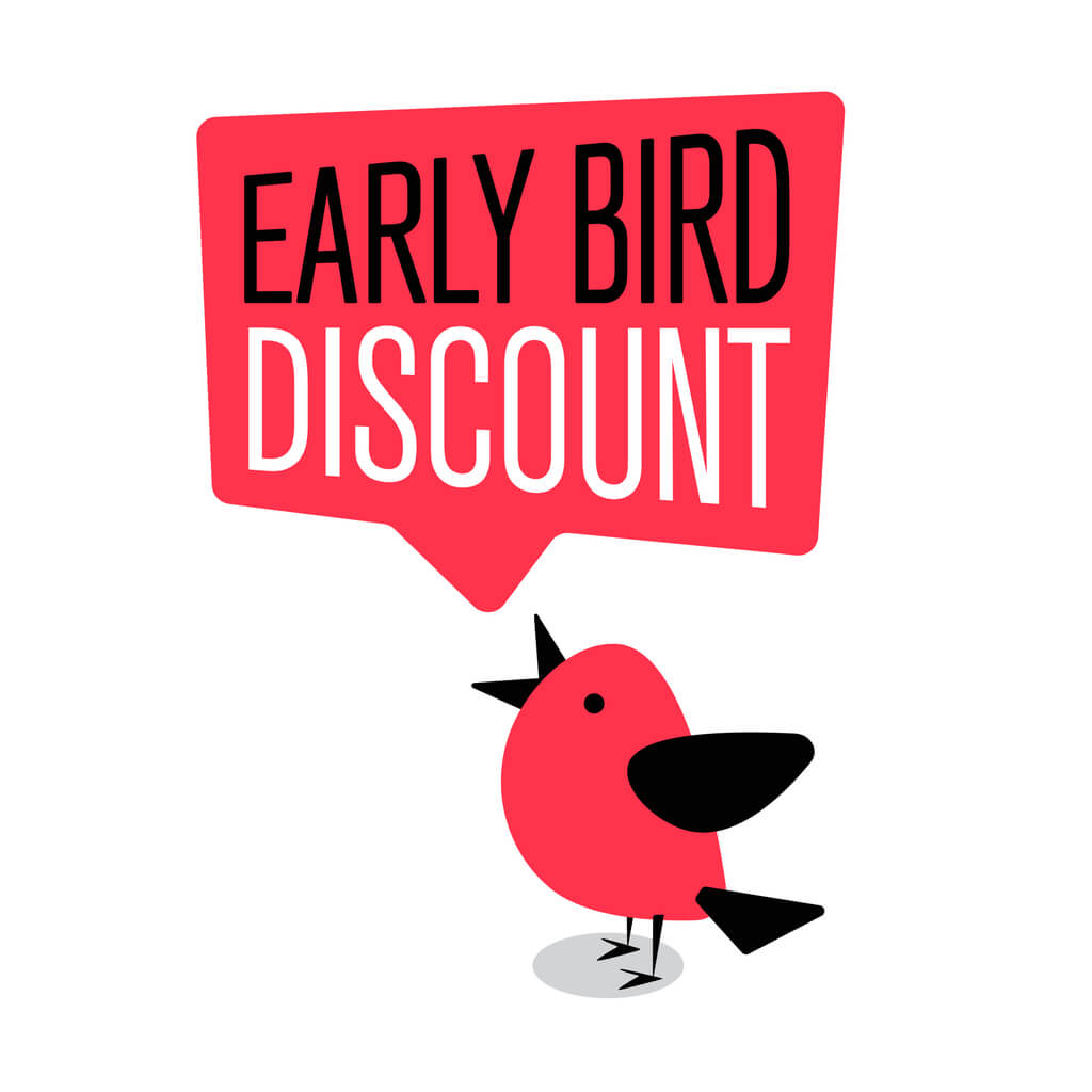 Early Bird Special discount sale event banner or poster